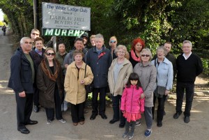 Some of the Osterley folk who saw the Education Funding Agency off our land                                          Picture courtesy getwestlondon.co.uk