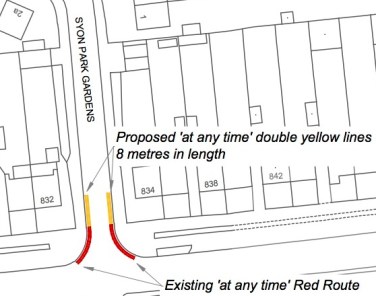150920 Syon Park Gardens, Isle - Proposed Waiting Restrictions