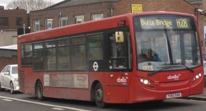 H28 at Wood Lane level crossing