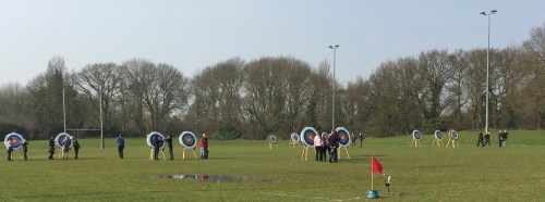 Greenwood Osterley Archers on a Sturday morning shoot at Macfarlane Lane