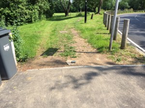 A missing post allowed easy access to Wyke Green recently