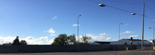 Former Syon Gate Garage site from Gillette Corner, Isleworth 